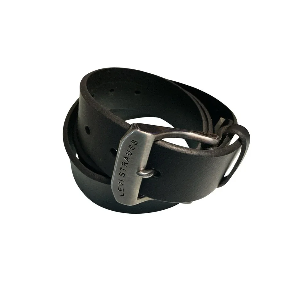 Levi's Men's Leather Belt – Beveled Edge Bridle Leather Classic Jean Dress Belt